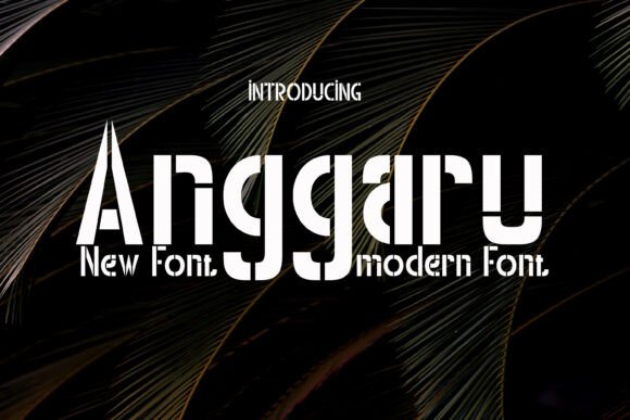 Anggaru Typeface: Bold Condensed Sans Serif for Handmade Branding