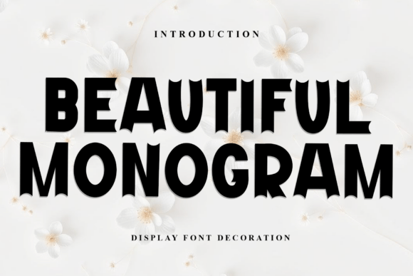 Beautiful Monogram: A Festive Display Font for Holiday Branding