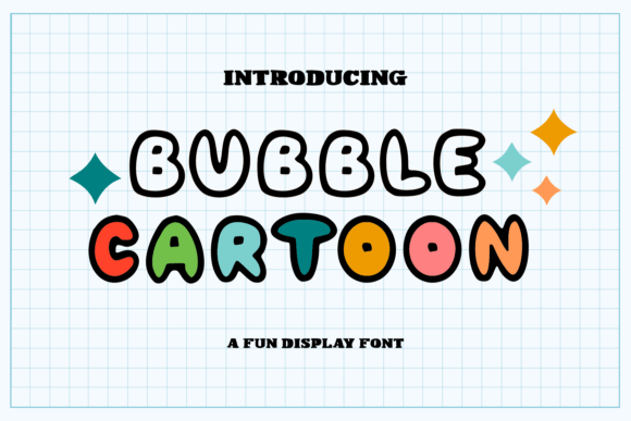Bubble Cartoon Font for Web Design