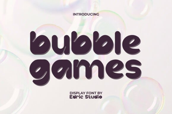 Bubble Games Font Brings Playful Charm to Handmade Products