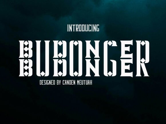 Budonger: A Bold Display Font