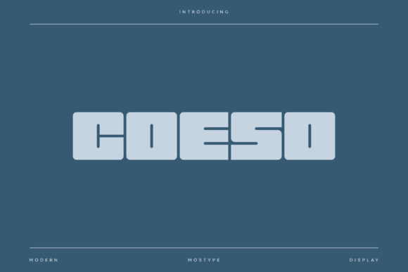 Coeso Font for Creative Projects