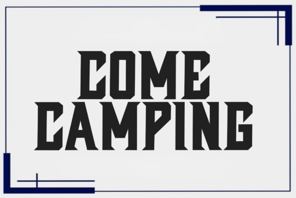 Come Camping Font Review