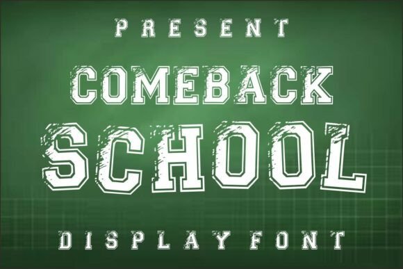 Comeback School Font for Bold Web Design