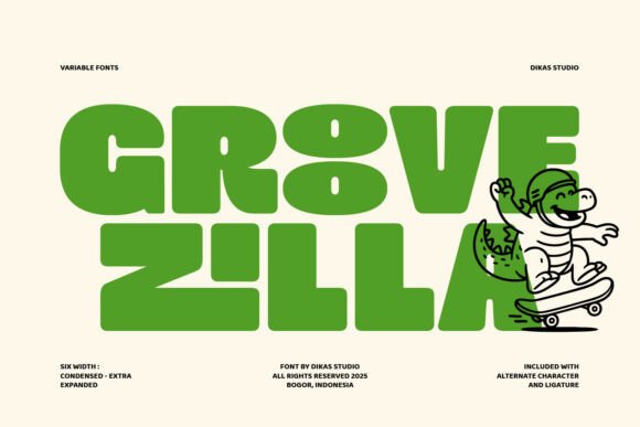 Dks Groovezilla Regular Font