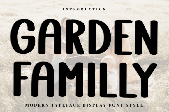 Garden Familly: Festive Display Font for Enchanting Designs