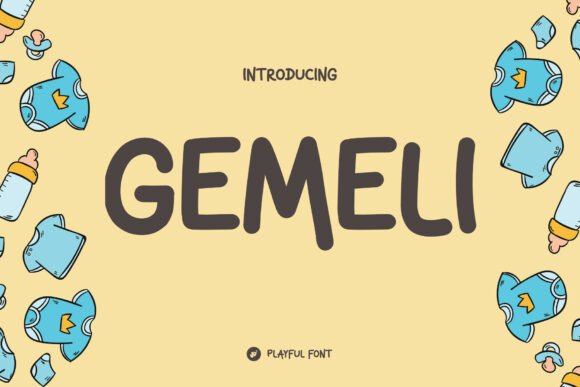 Gemeli: A Playful Display Font for Small Business Branding