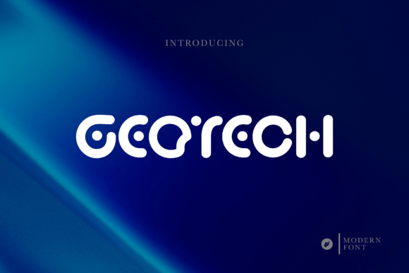 Geotech Font for Modern Design