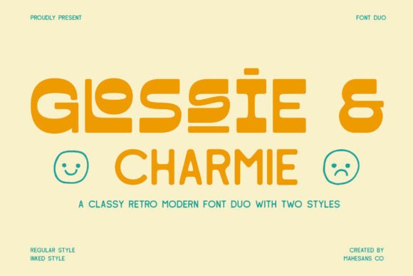 Glossie Regular: A Bold Modular Display Font for Branding