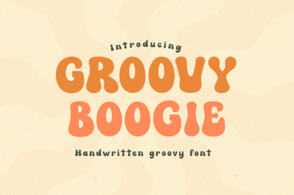 Groovy Boogie: The Hand-Drawn Display Font for Retro Craft Products
