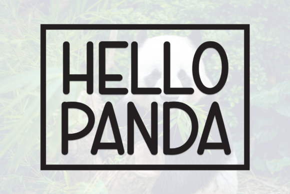 Hello Panda Font for Creative Campaigns
