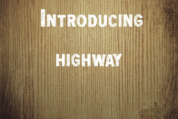 Highway Font: A Bold Display Typeface for Modern Web Design