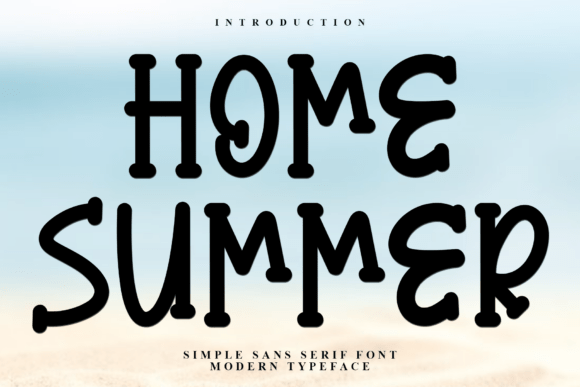 Home Summer: A Festive Display Font for Holiday Marketing