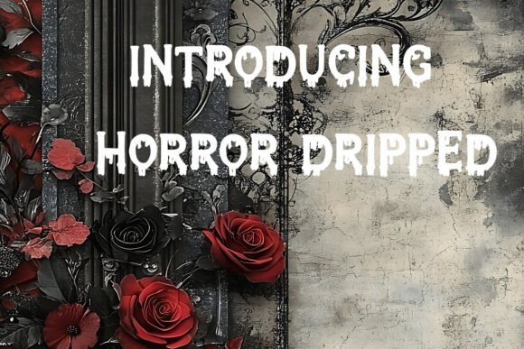 Horror Dripped Display Font for Editorial Design and Content Branding