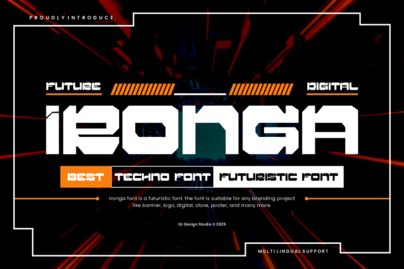 Ironga Display Font for Bold Branding and Digital Designs