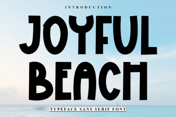 Joyful Beach: A Playful Display Font for Handmade Brands
