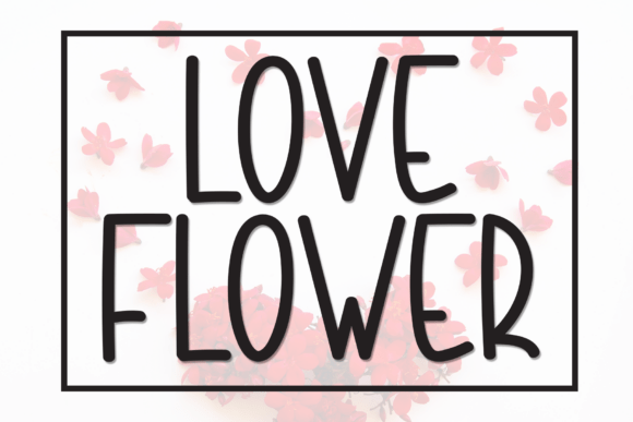 Love Flower Font for Creative Design