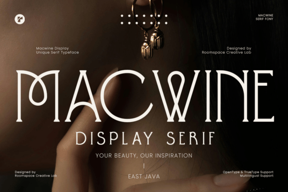 Macwine: A Refined Serif Display Typeface for Editorial Design