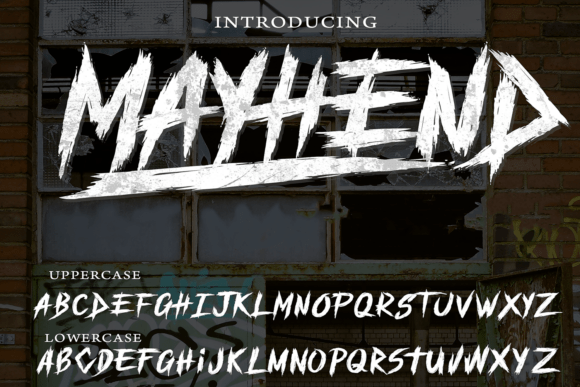 Mayhend: A Bold Display Font for Creative Projects