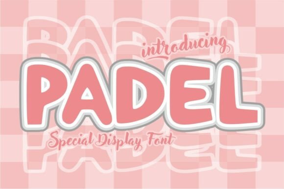 Padel Display Font: A Casual Typeface for Summer Branding