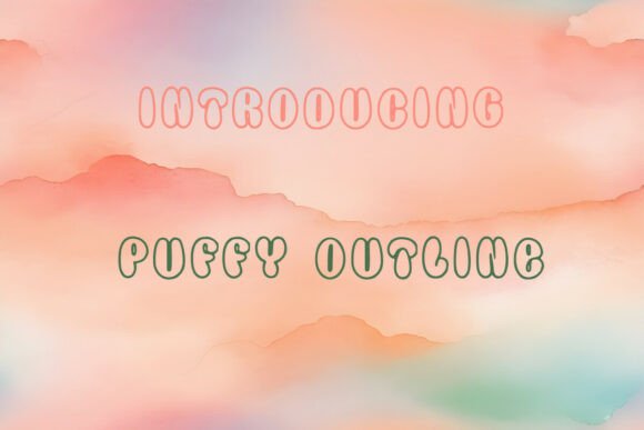 Puffy Outline Font for Creative Makers