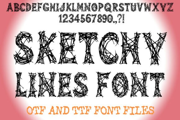 Sketchy Lines Font for Bold Campaigns