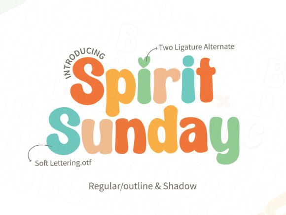 Spiritsunday: Retro Display Font for Handmade Products