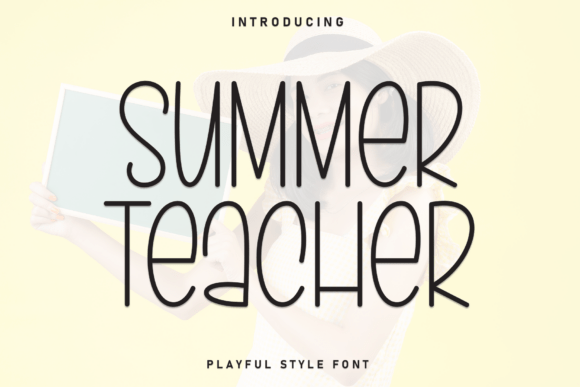 Summer Teacher: A Casual Display Font for Headlines and Branding