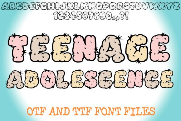 Teenage Adolescence: A Display Font for Bold Editorial Design