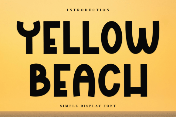 Yellow Beach Font for Bold Branding