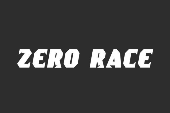 Zero Race Font for Bold Branding