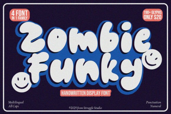 Zombie Funky Display Font for Bold Website Headers